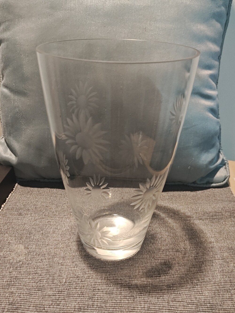 Crate&Barrel Clear Glass Vase